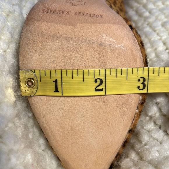 Loeffler Randall Calf Hair Cheetah Bootie Heel Pointed Toe 6/6.5 - Picture 10 of 12